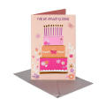 Cartoon Flash Invitation Card Girl's Birthday Invitation Card Card Stock Paper Glitter